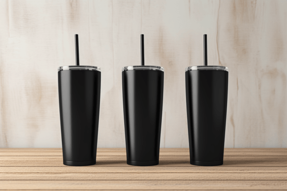 3 Beautiful Black Tumbler Mockup: Graphics for Mugs Amp Branding