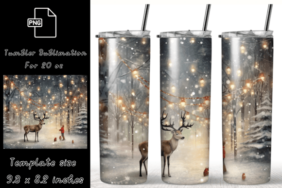 Christmas Light 20 on Tumbler Wrap PNG Graphics