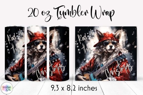 Christmas Rock Tumbler Wrap Graphics & Tumbler Wraps