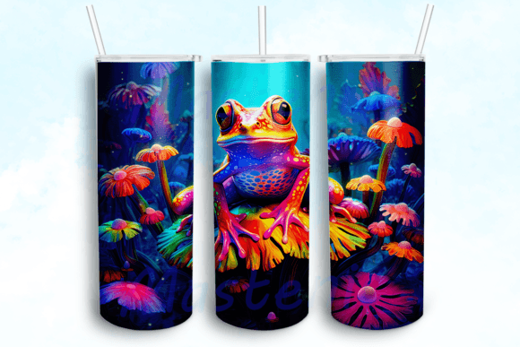 Colors Frog 20oz Skinny Tumbler Graphics for Crafts