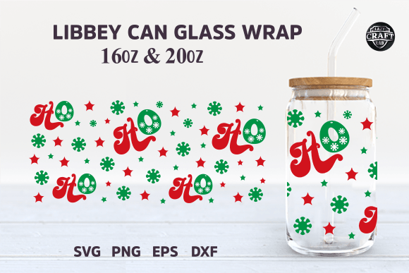 Ho Ho Ho Christmas Libbey Can Glass SVG: A Designer's Real-World Take