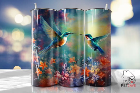 Hummingbird Flower Tumbler 20oz 7 Graphics & Crafts